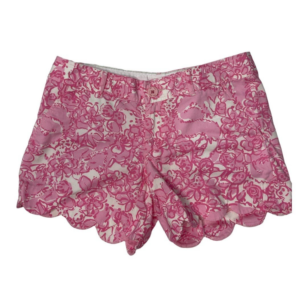 Lilly Pulitzer She's a Fox Butter Cup Shorts Size 2